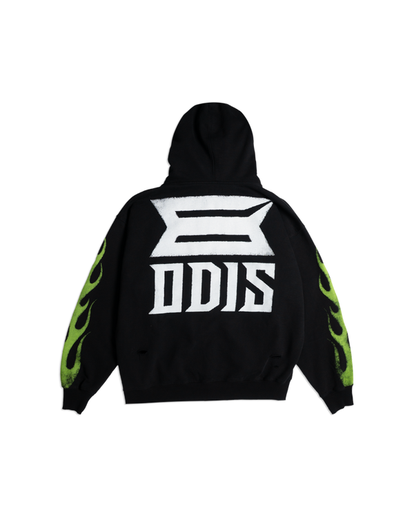 FUEL INJECTED BLACK ZIP HOODIE