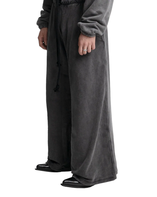 HEAVY-WEIGHT WASHED GREY SWEATPANTS
