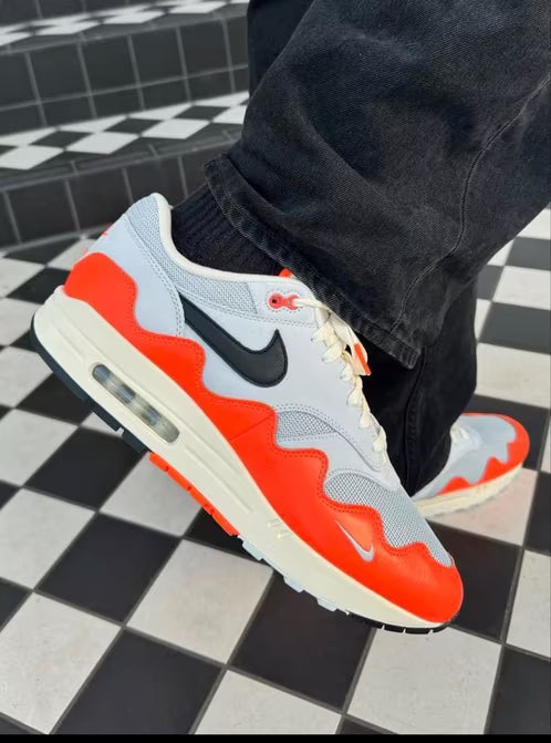 Nike Air Max 1 Patta Waves Hyper Crimson Pure Platinum