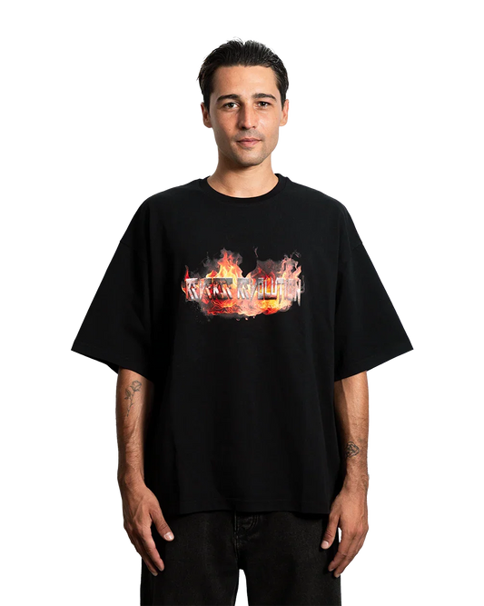 SKULL IN FLAMES TEE