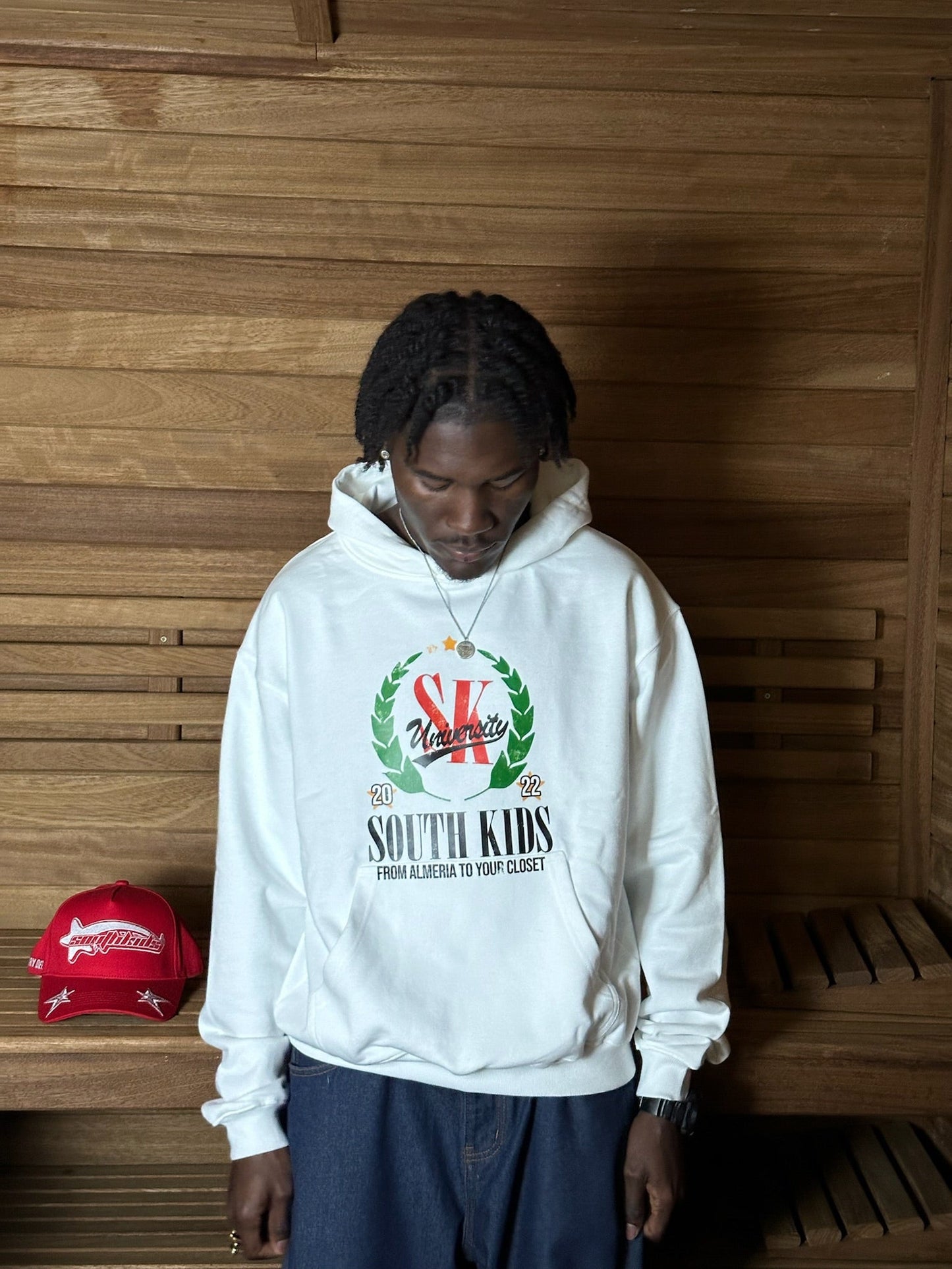 SK University Hoodie White