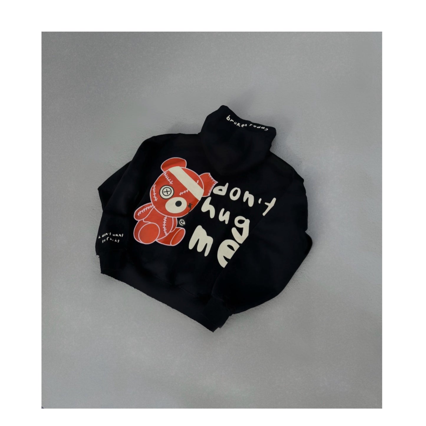 broken teddy hoodie