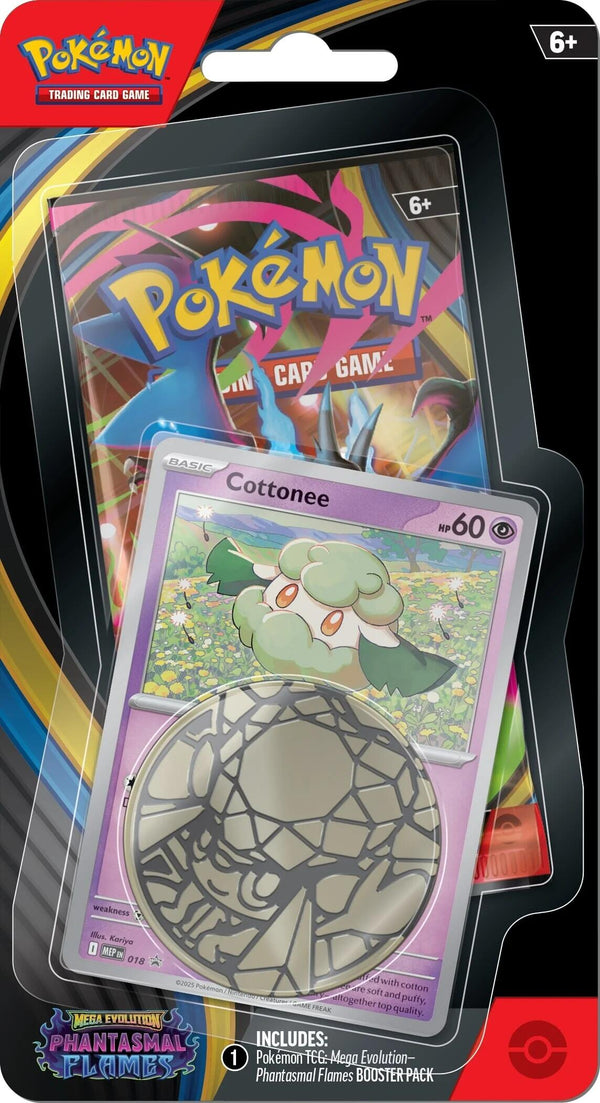 2025 Pokémon Mega Evolution Phantasmal Flames Cottonee Blister Pack
