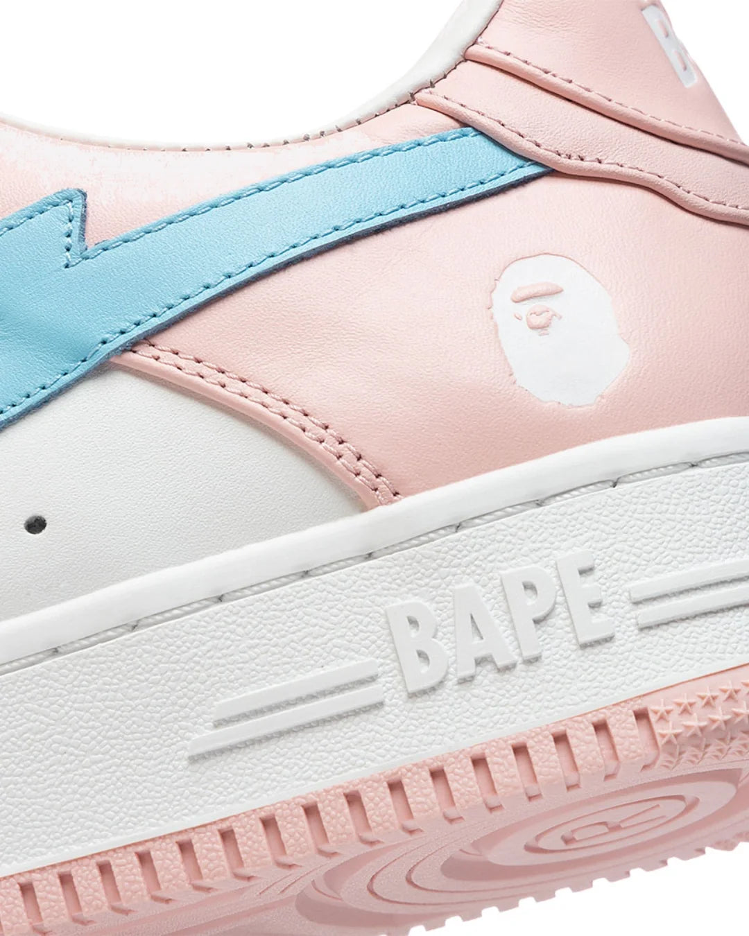 Overkicks - A Bathing Ape Bape Sta Pastel Pink (001FWH701005_PNK_A) - imagen 5