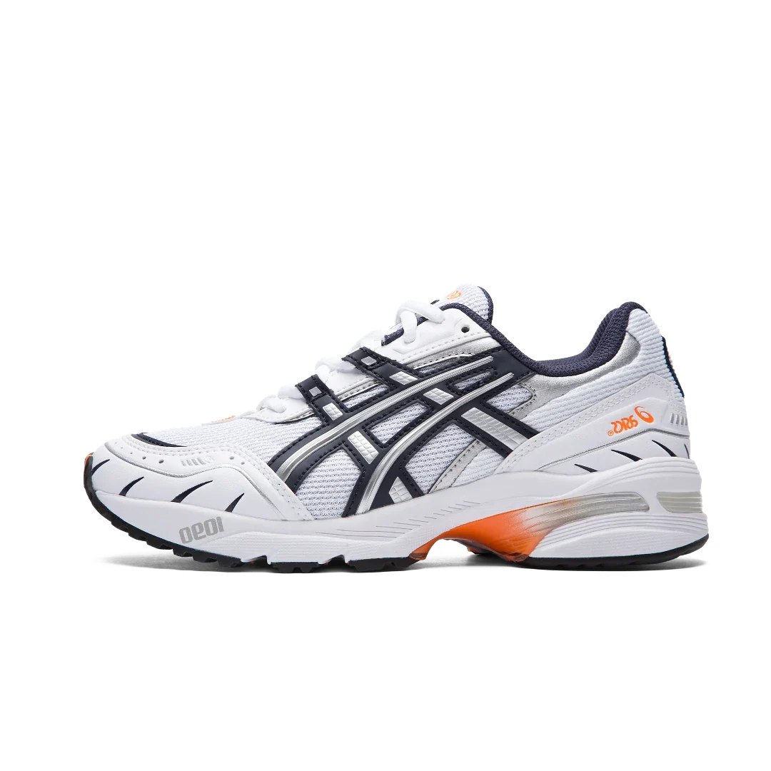 Overkicks - ASICS Gel-1090 White Midnight (Womens) (1022A215-100) - vista lateral
