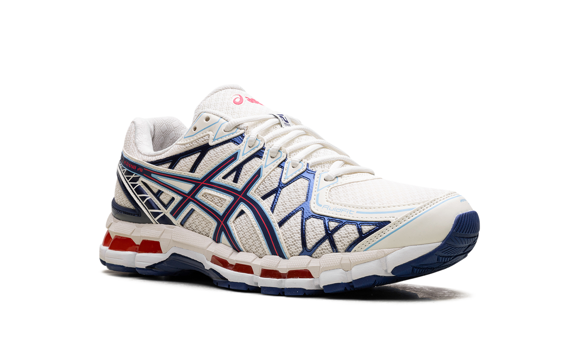 Overkicks - ASICS Gel-Kayano 20 Cream Blue Red (1203A388-101) - detalle lateral interior