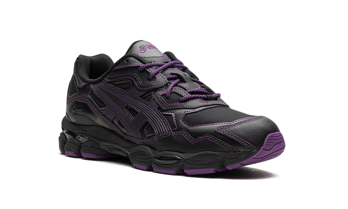 Overkicks - ASICS Gel-NYC Needles Black Purple (1201B008-001) - detalle lateral interior