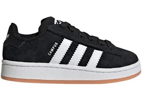 Overkicks - Adidas Campus 00s Comfort Closure Camp Core Black Cloud White (PS) (JQ6386) - vista lateral