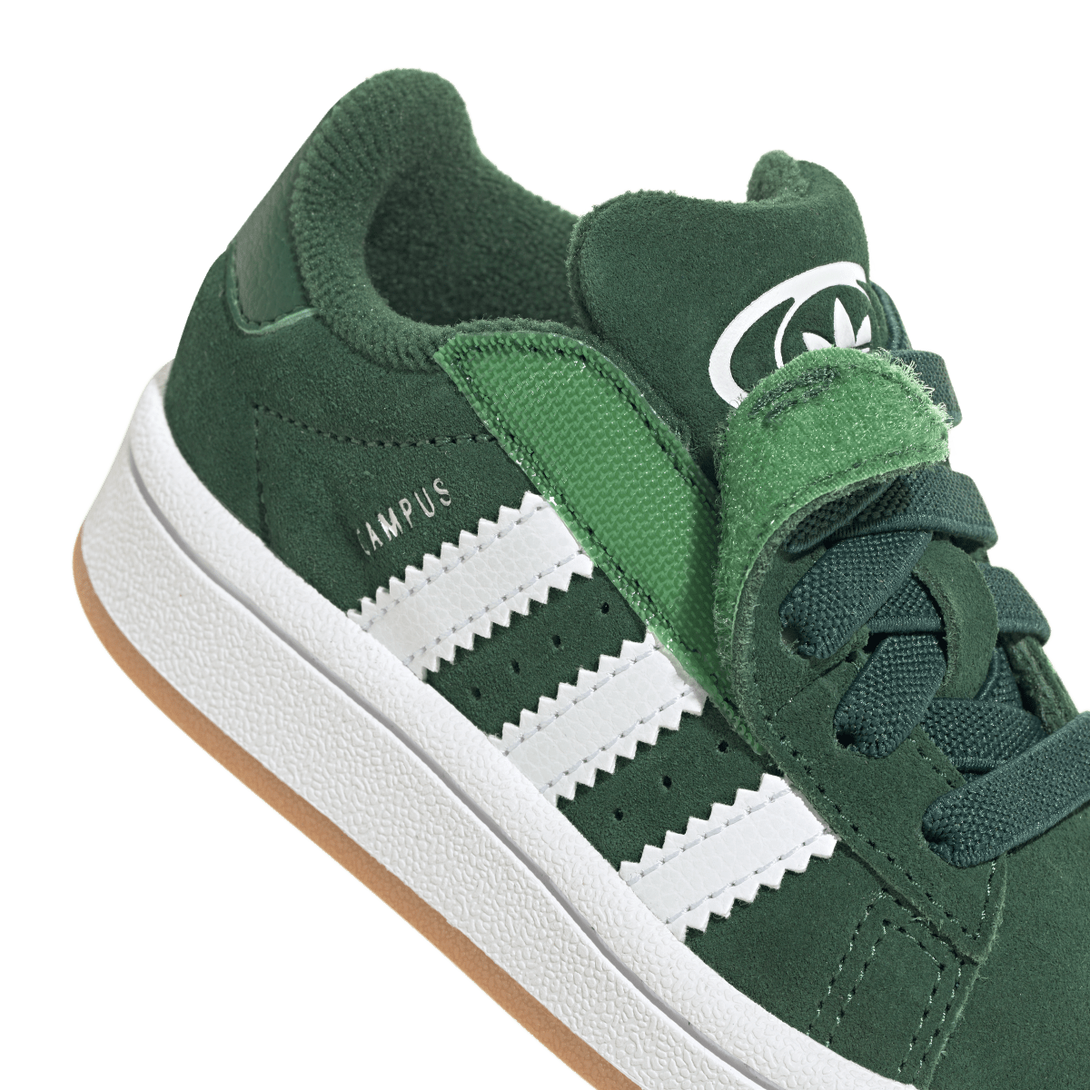 Overkicks - Adidas Campus 00s Comfort Closure Camp Dark Green Cloud White Gum (TD) (JI4333) - imagen 9