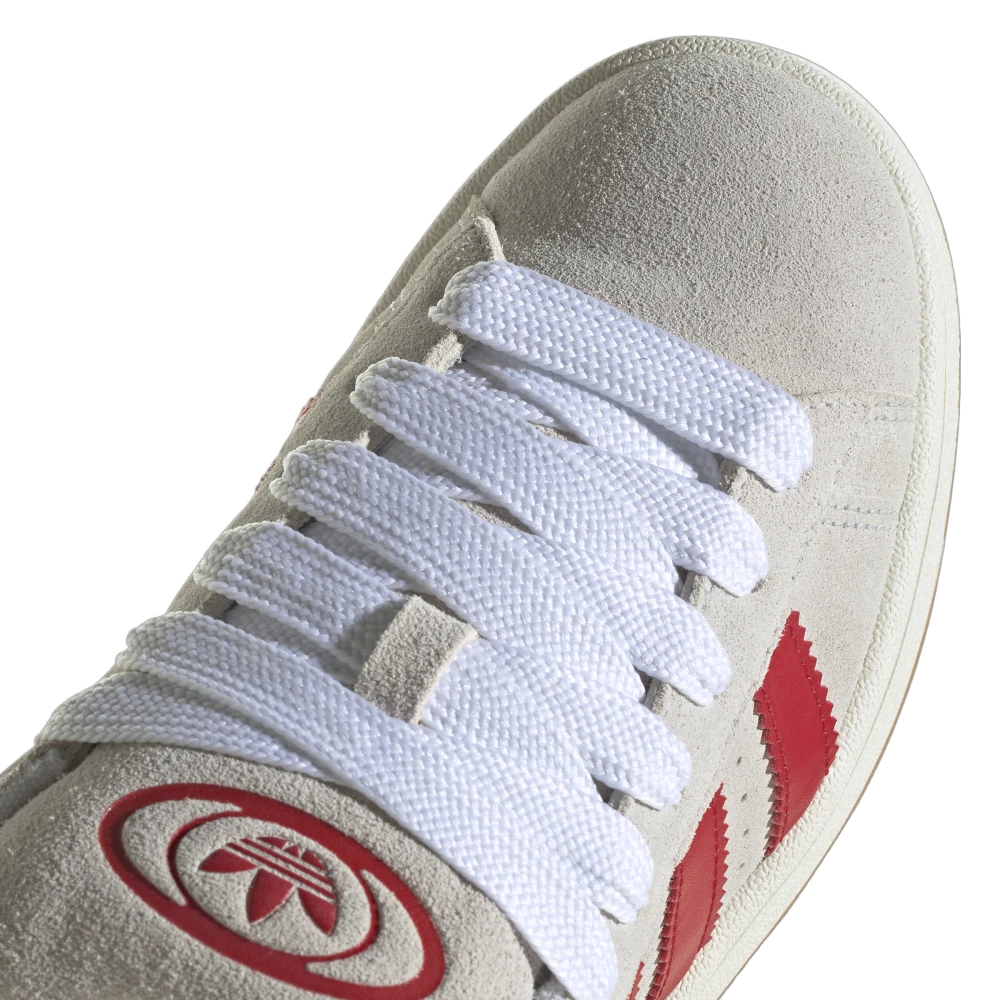 Overkicks - Adidas Campus 00s Crystal White Better Scarlet (GY0037) - vista superior