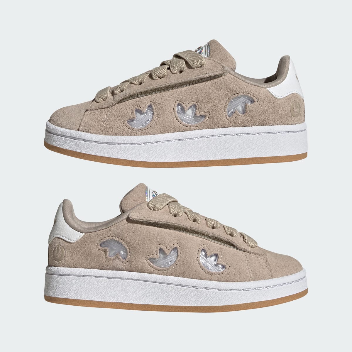 Overkicks - Adidas Campus 00s LED Lights Comfort Closure Wonder Beige Cloud White (PS) (IH6383) - imagen 10