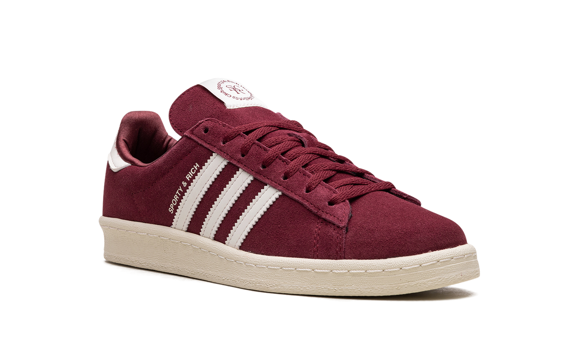 Overkicks - Adidas Campus 80s Sporty & Rich Merlot Cream (HQ6074) - detalle lateral interior