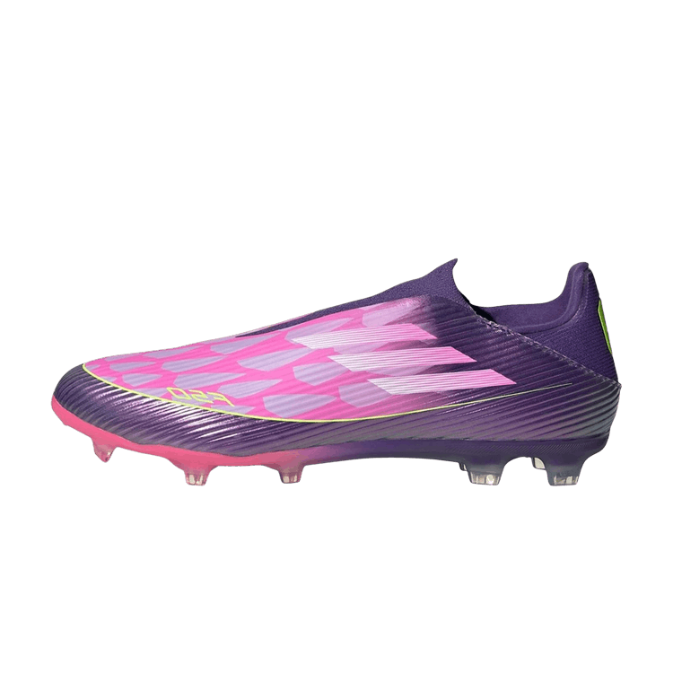 Overkicks - Adidas F50 League Laceless FG/MG Lamine Yamal (JQ9730) - vista lateral