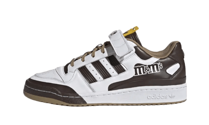 Overkicks - Adidas Forum Low M&Ms White Brown (GY6313) - vista lateral