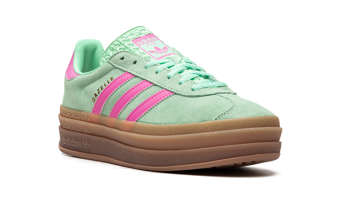 Overkicks - Adidas Gazelle Bold Pulse Mint Pink (H06125) - detalle lateral interior
