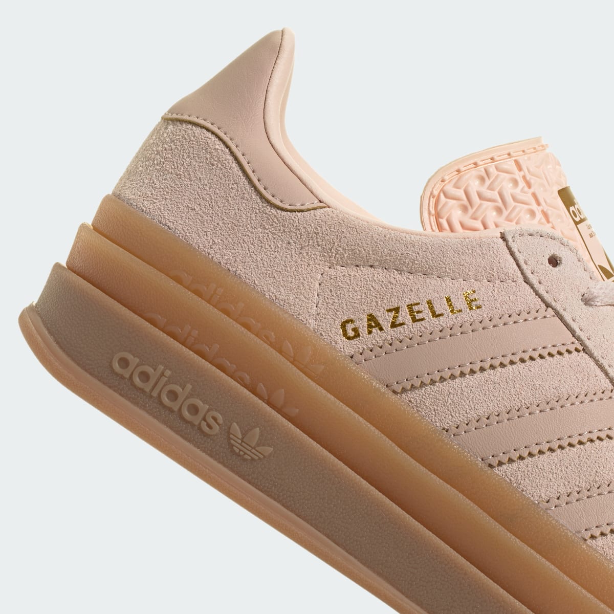 Overkicks - Adidas Gazelle Bold Wonder Quartz Wonder Taupe Gum (GS) (JQ1296) - imagen 8
