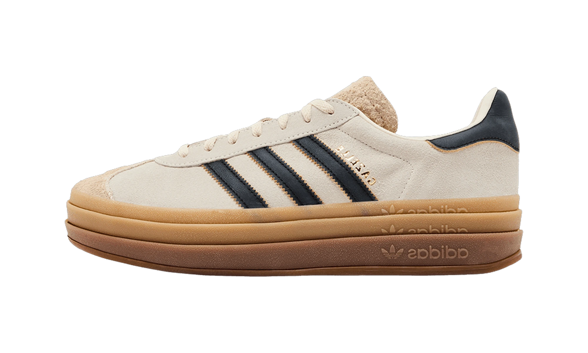 Overkicks - Adidas Gazelle Cream White Core Black Sand Strata (JS3892) - vista lateral