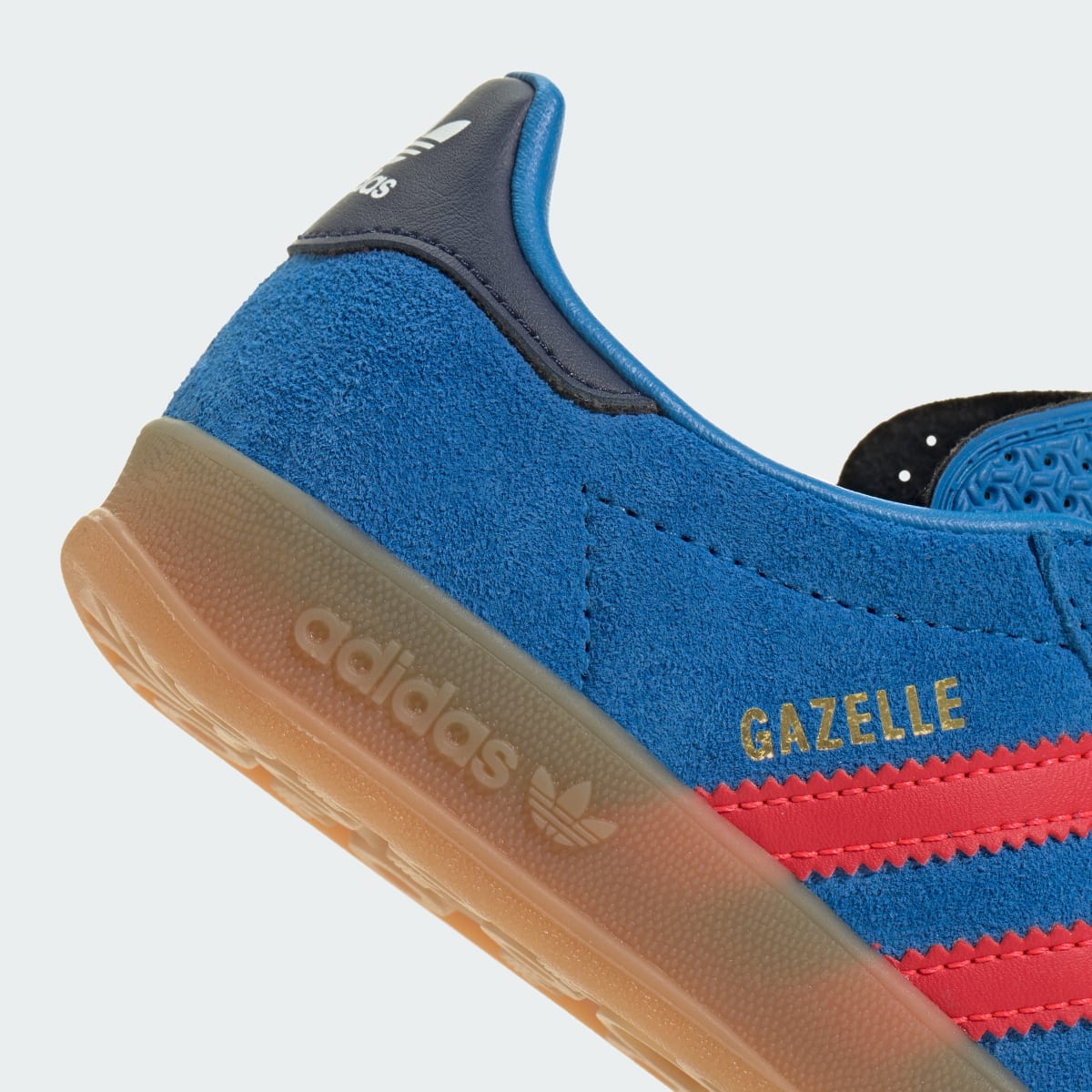 Overkicks - Adidas Gazelle Indoor Lucid Ray Blue Lucid Red (PS) (IH4008) - imagen 9