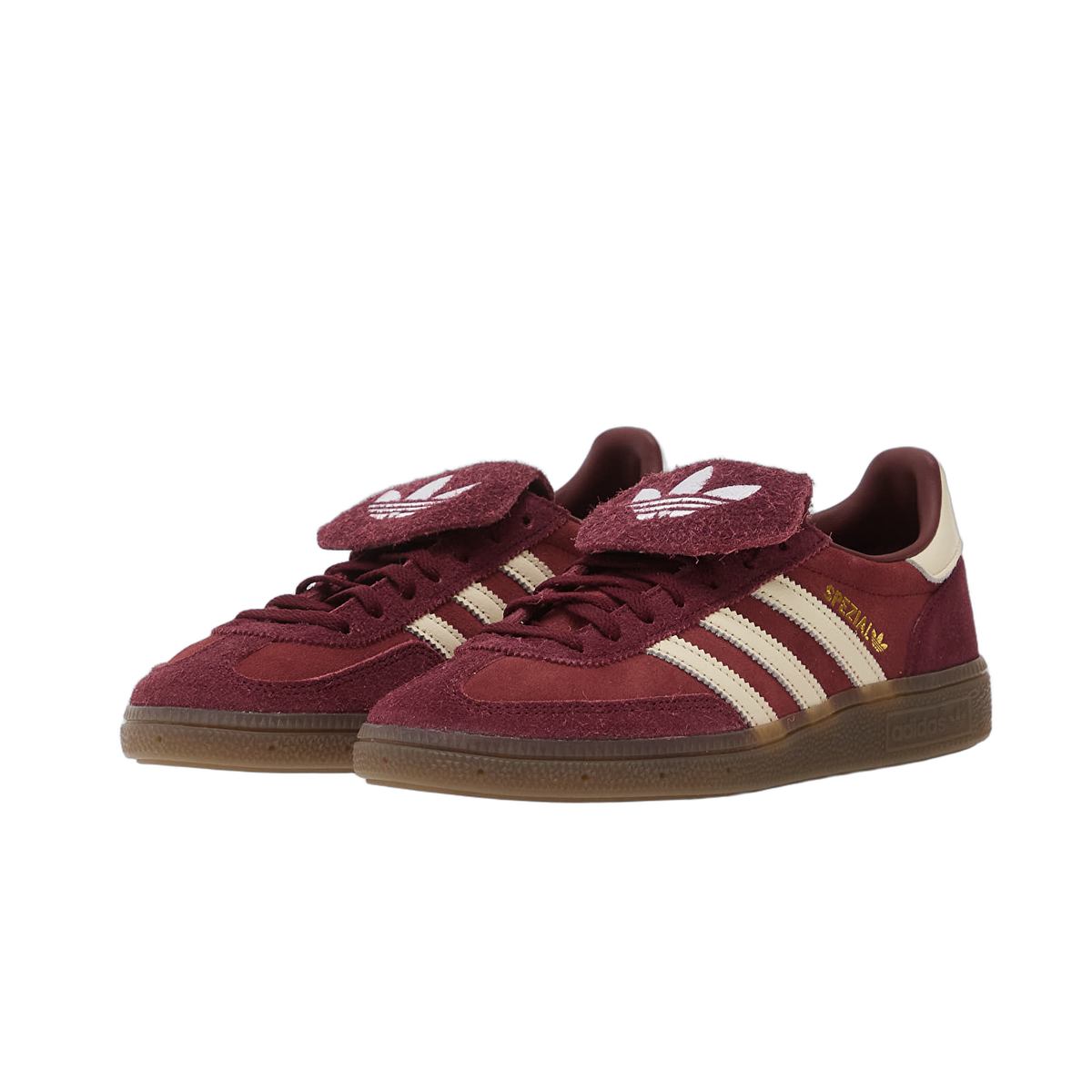 Overkicks - Adidas Handball Spezial LT Shadow Red Off White (KJ6216) - detalle talón