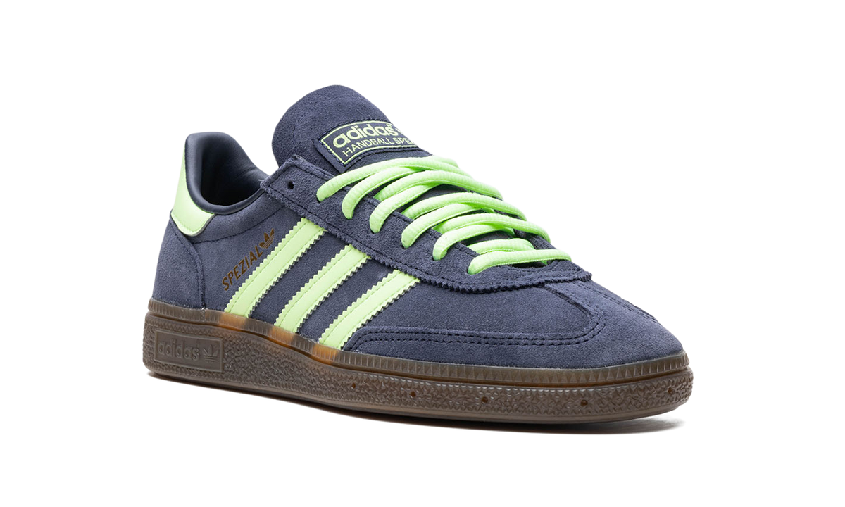 Overkicks - Adidas Handball Spezial Legend Ink Green Spark (IH7497) - detalle lateral interior