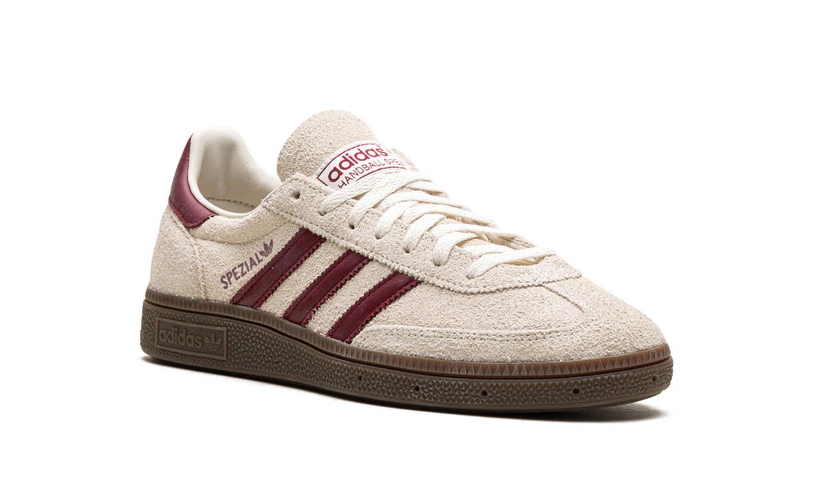 Overkicks - Adidas Handball Spezial Off White Collegiate Burgundy (JH8699) - detalle lateral interior