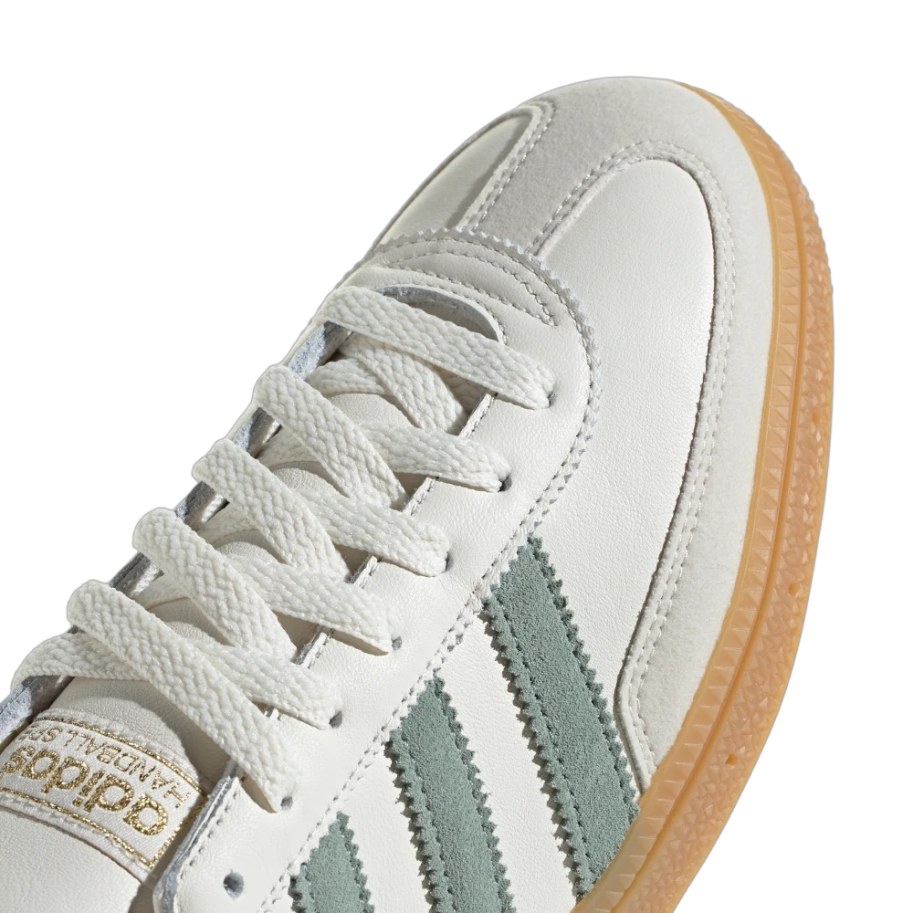 Overkicks - Adidas Handball Spezial Off White Silver Green (IF9730) - vista superior