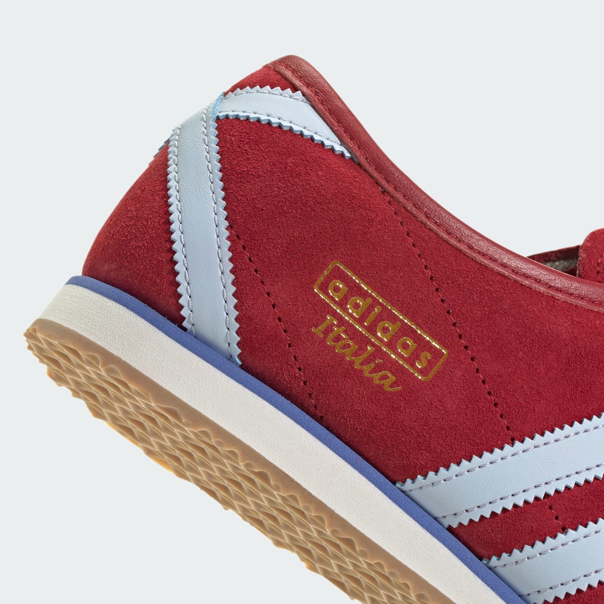 Overkicks - Adidas Italia 70s Team Victory Red Icey Blue (Womens) (IH6654) - detalle