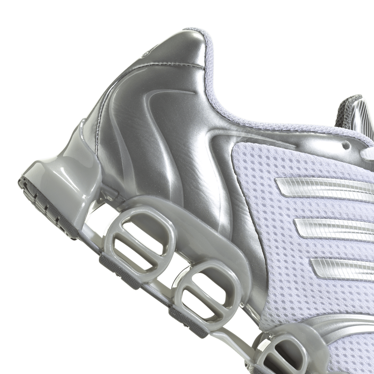 Overkicks - Adidas Mega Ghostride Cloud White Silver Metallic Matte Silver (Womens) (JQ0555) - detalle