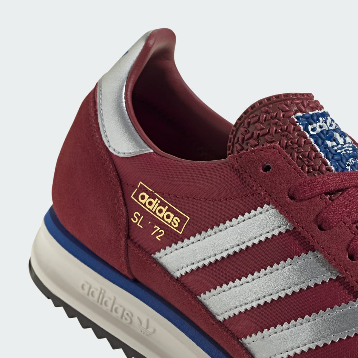 Overkicks - Adidas SL 72 RS Noble Maroon Silver Metallic (JR8793) - detalle