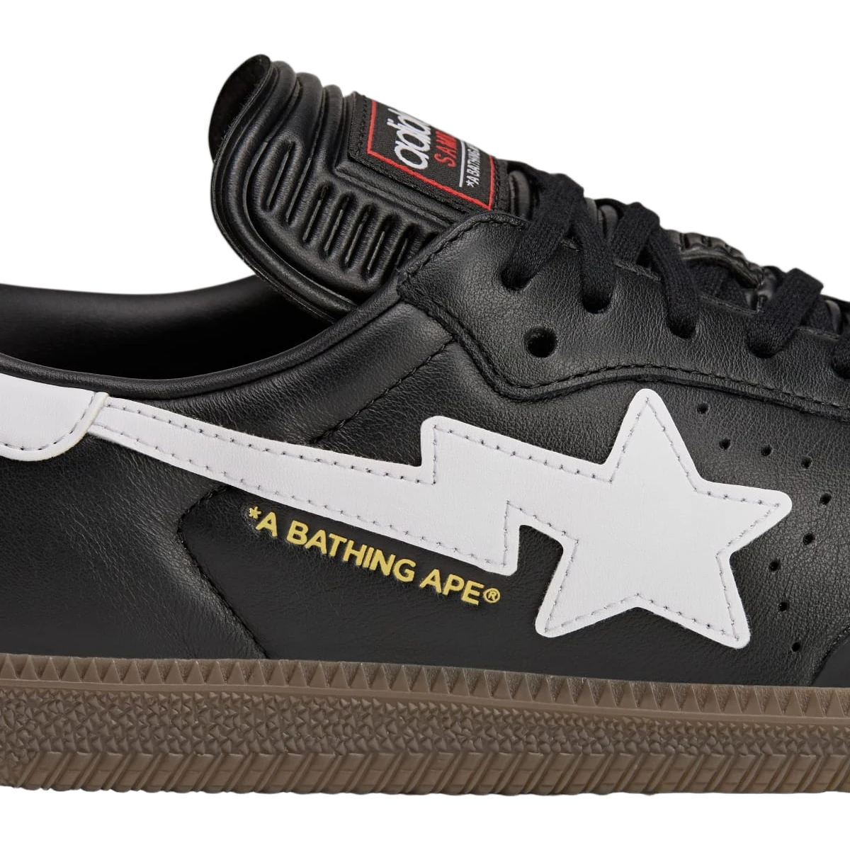Overkicks - Adidas Samba Bape Black White Gum (JR9246) - detalle