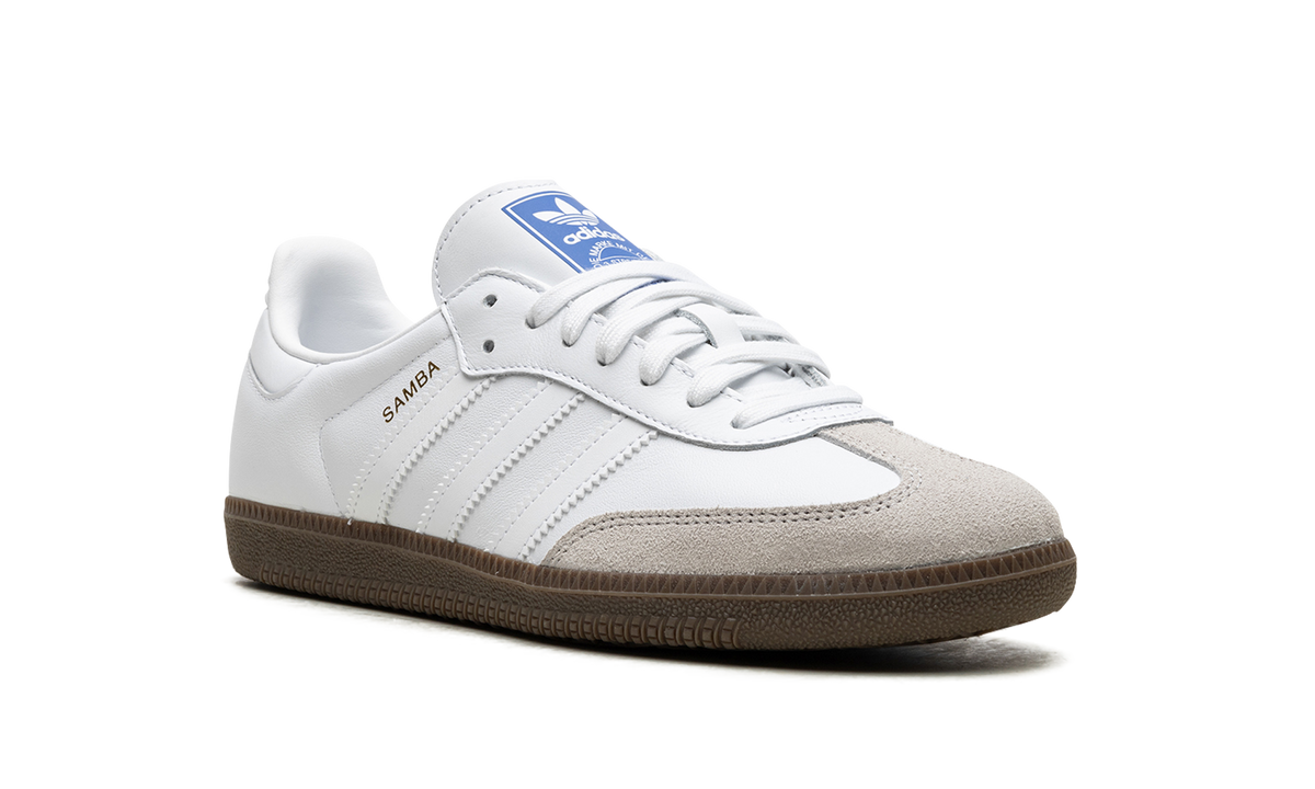 Overkicks - Adidas Samba Cloud White Blue Gum (IE3439) - detalle lateral interior