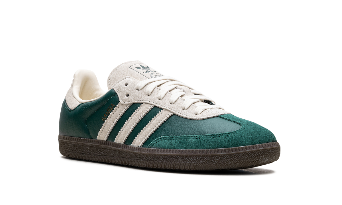 Overkicks - Adidas Samba OG Collegiate Green Cream White (JI3215) - detalle lateral interior