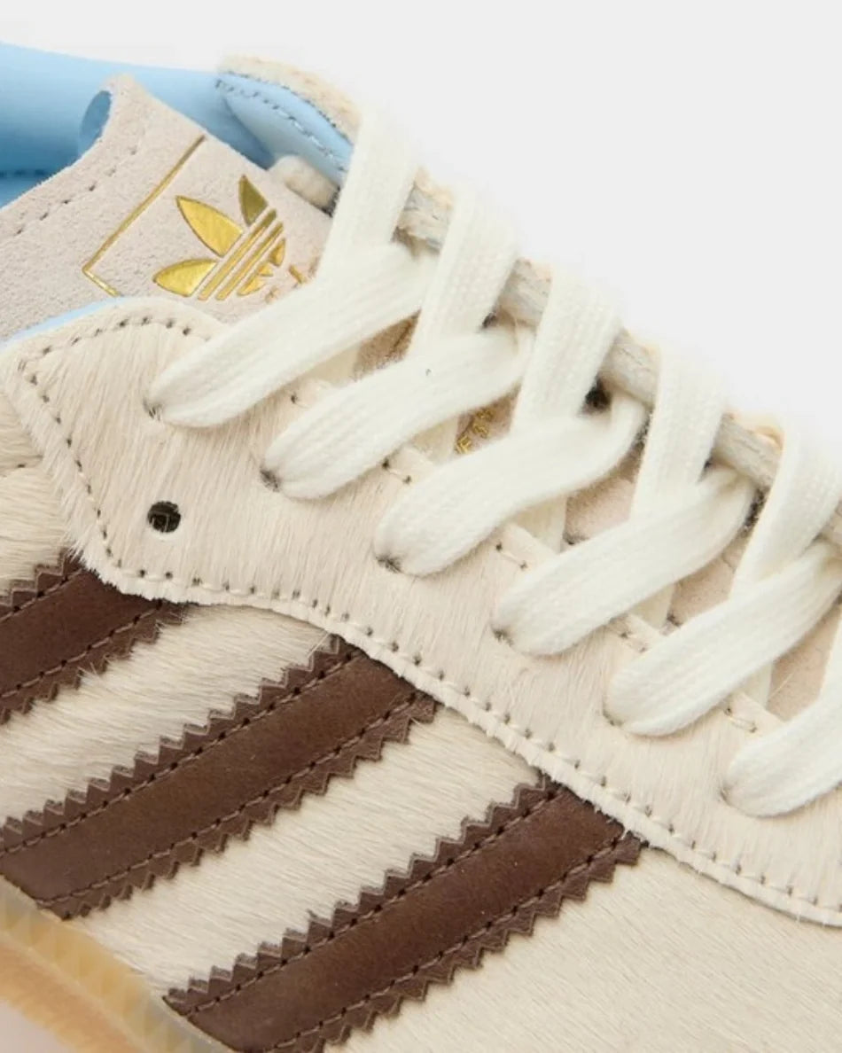 Overkicks - Adidas Samba OG Cream White Earth Strata Pony Hair (Womens) (KI2514) - imagen 6