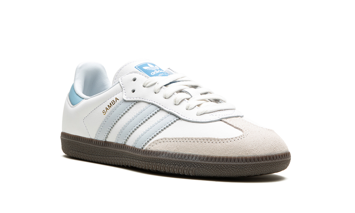 Overkicks - Adidas Samba OG White Halo Blue (ID2055) - detalle lateral interior