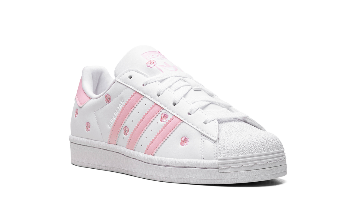 Overkicks - Adidas Superstar Cloud White Clear Pink (IG7015) - detalle lateral interior