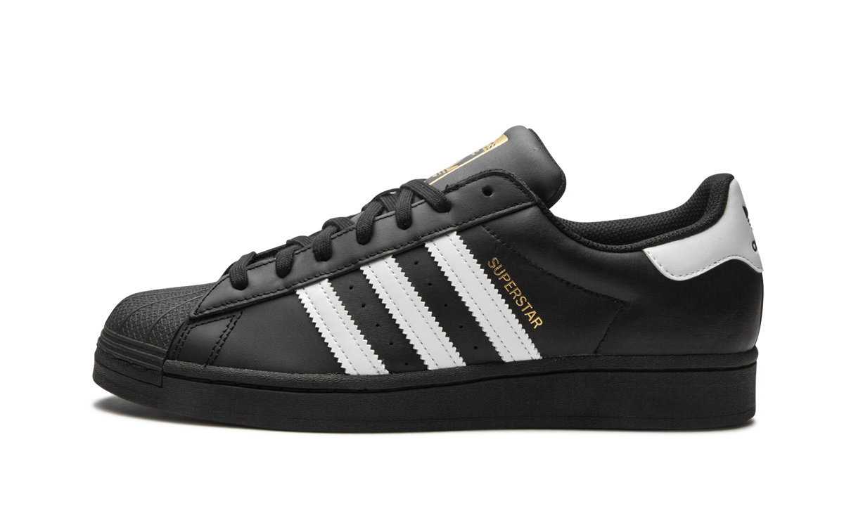 Overkicks - Adidas Superstar Core Black Cloud White Gold (EG4959) - detalle