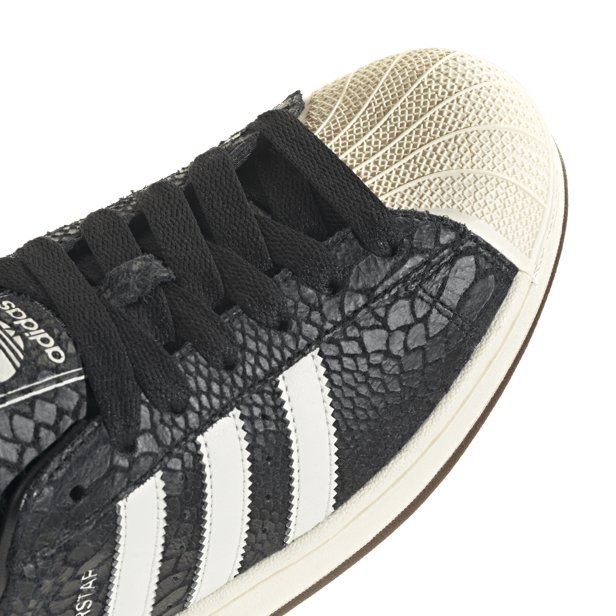 Overkicks - Adidas Superstar II Black Croc Cream White (KH8972) - detalle