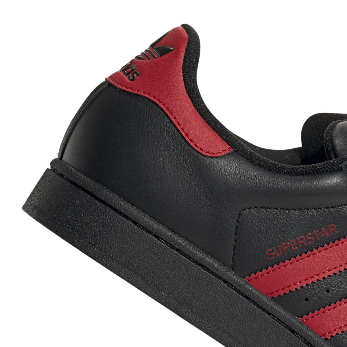 Overkicks - Adidas Superstar II Black Scarlet (IH4172) - detalle