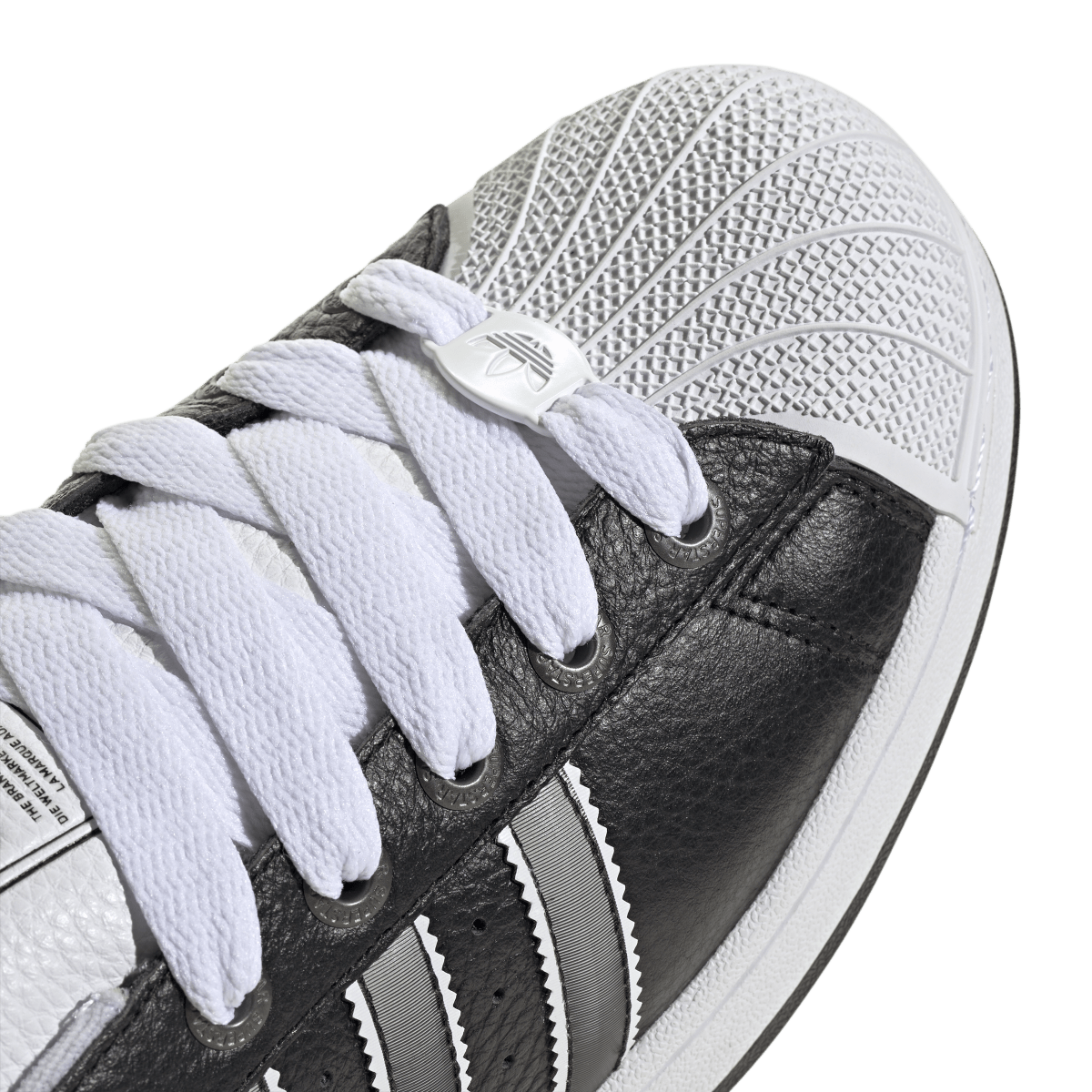 Overkicks - Adidas Superstar II Core Black Matte Silver Cloud White (JQ3209) - detalle