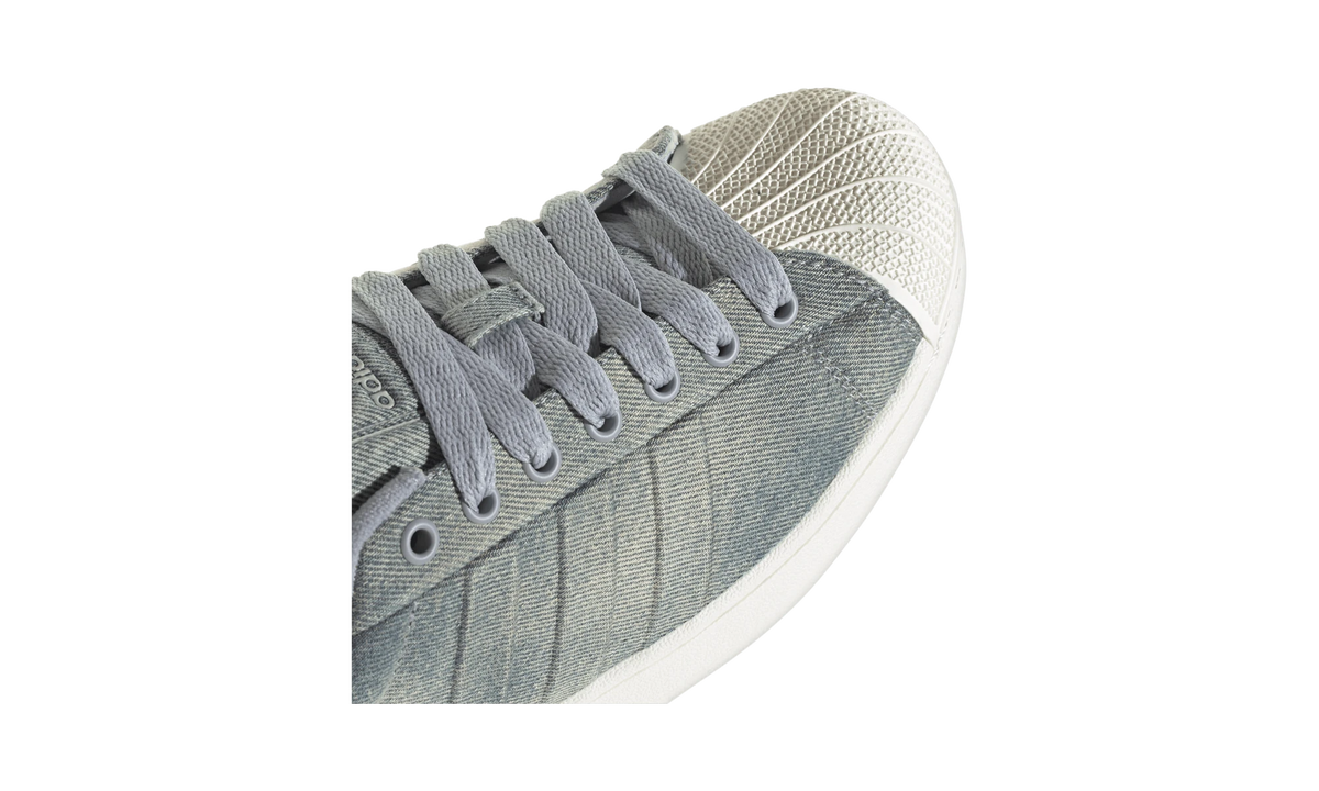 Overkicks - Adidas Superstar II Denim Halo Silver White (IH9246) - detalle
