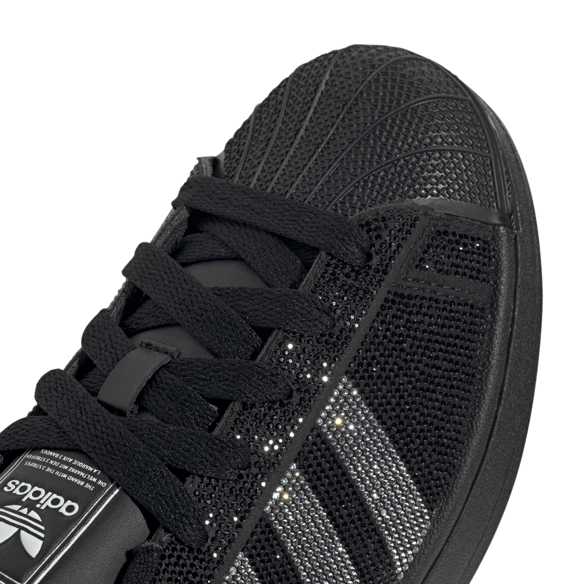 Overkicks - Adidas Superstar II Rhinestone Black Silver (IH4200) - detalle