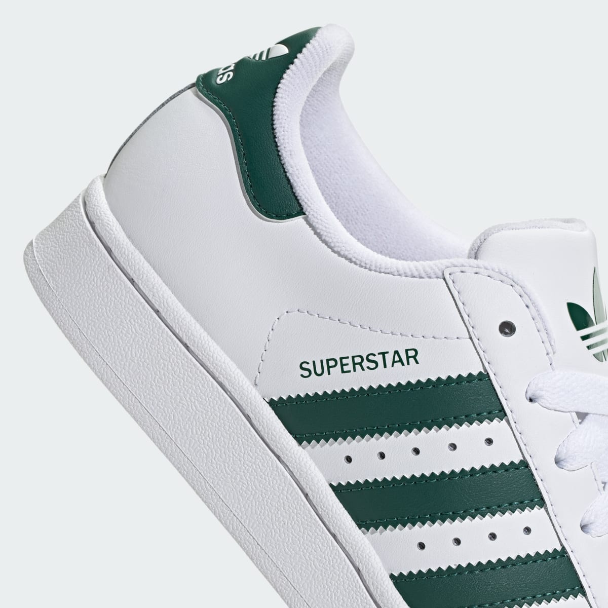 Overkicks - Adidas Superstar II White Collegiate Green (JR9865) - detalle