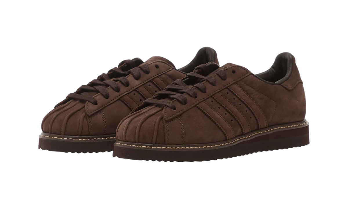 Overkicks - Adidas Superstar Lux Brown Aurora Coffee (KH7756) - detalle talón