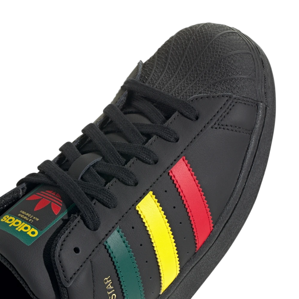 Overkicks - Adidas Superstar Rasta Black (IH3121) - vista superior