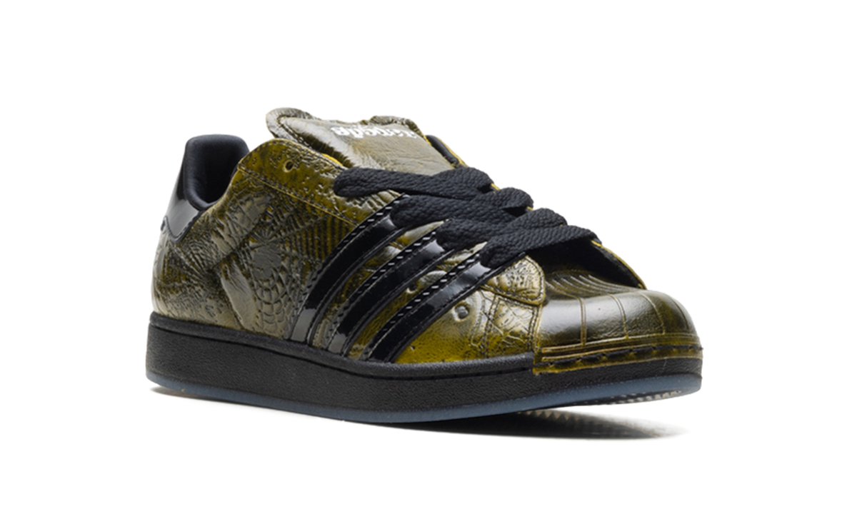 Overkicks - Adidas Superstar Sp5der Yellow Black (KJ9463) - detalle lateral interior