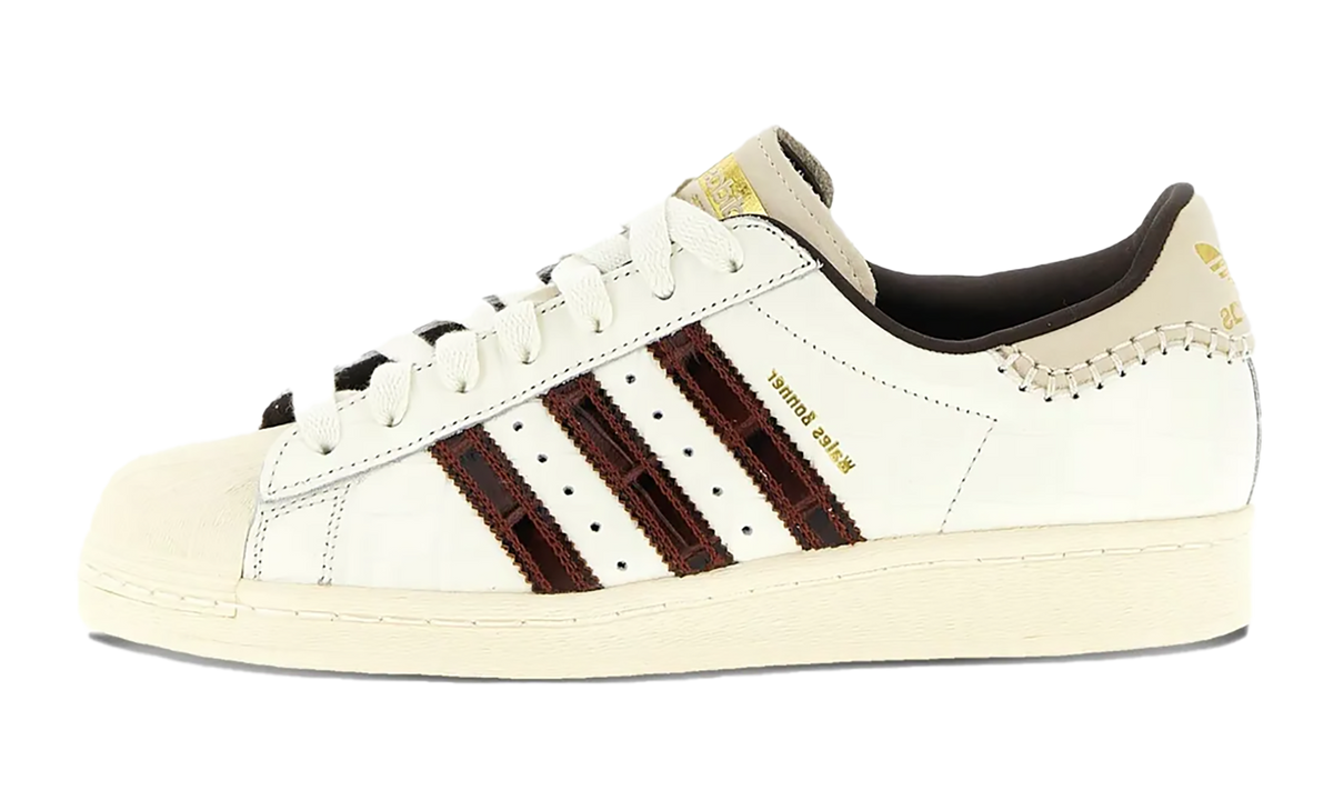Overkicks - Adidas Superstar Wales Bonner White Brown Croc (KH8797) - detalle suela