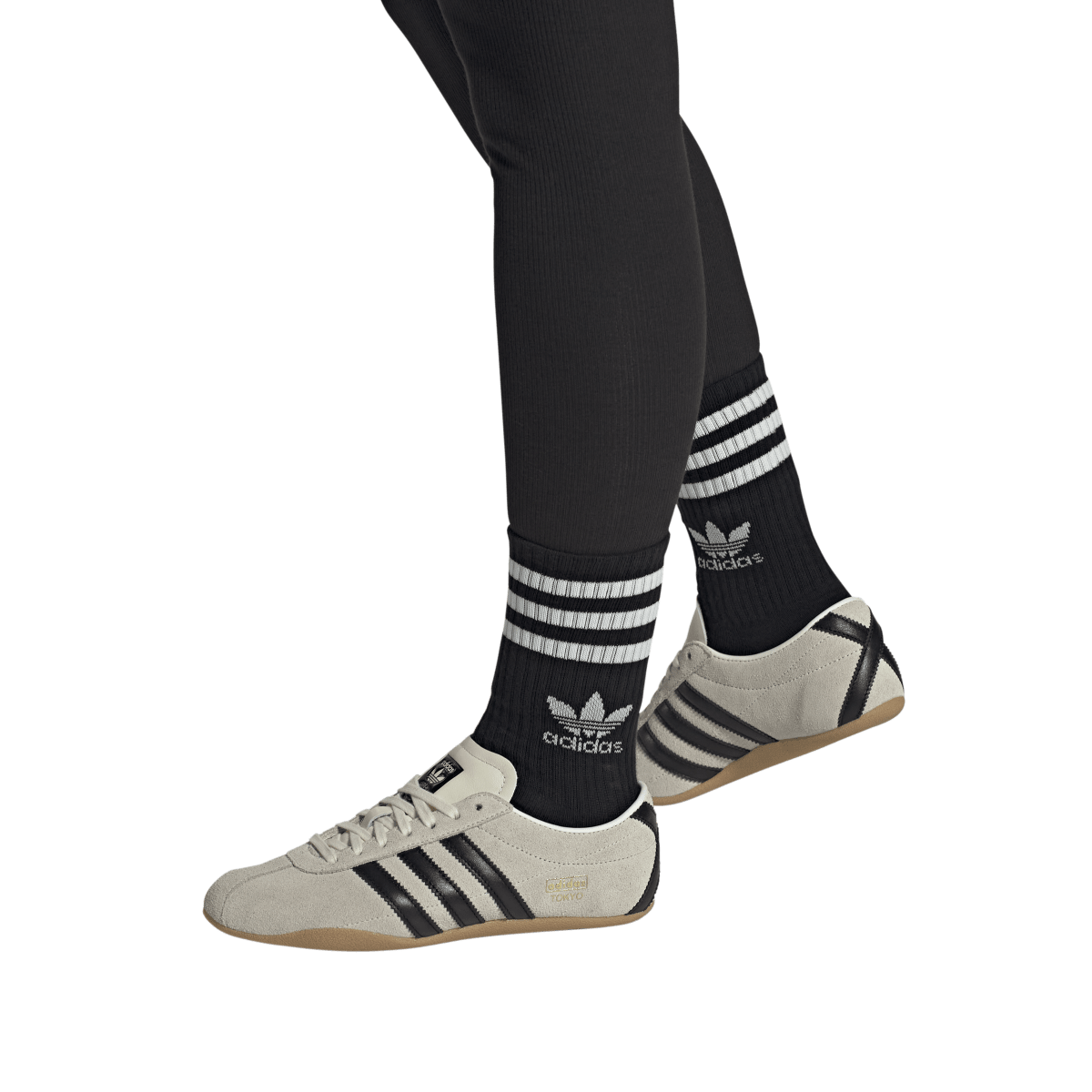Overkicks - Adidas Tokyo Off White Black (Womens) (JI0182) - detalle