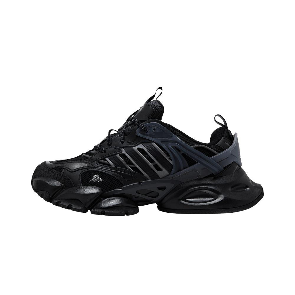 Overkicks - Adidas XLG Runner Deluxe Black Grey (JR3086) - vista lateral