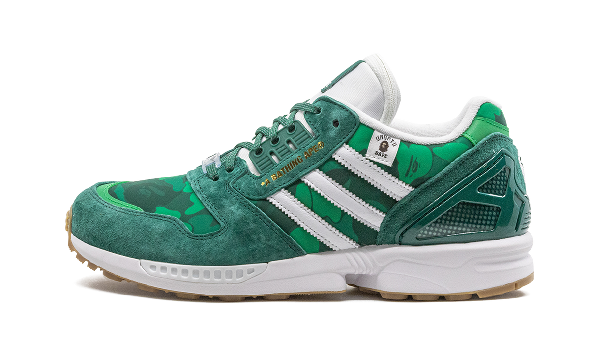 Overkicks - Adidas ZX 8000 Bape Undefeated Green (FY8851) - detalle