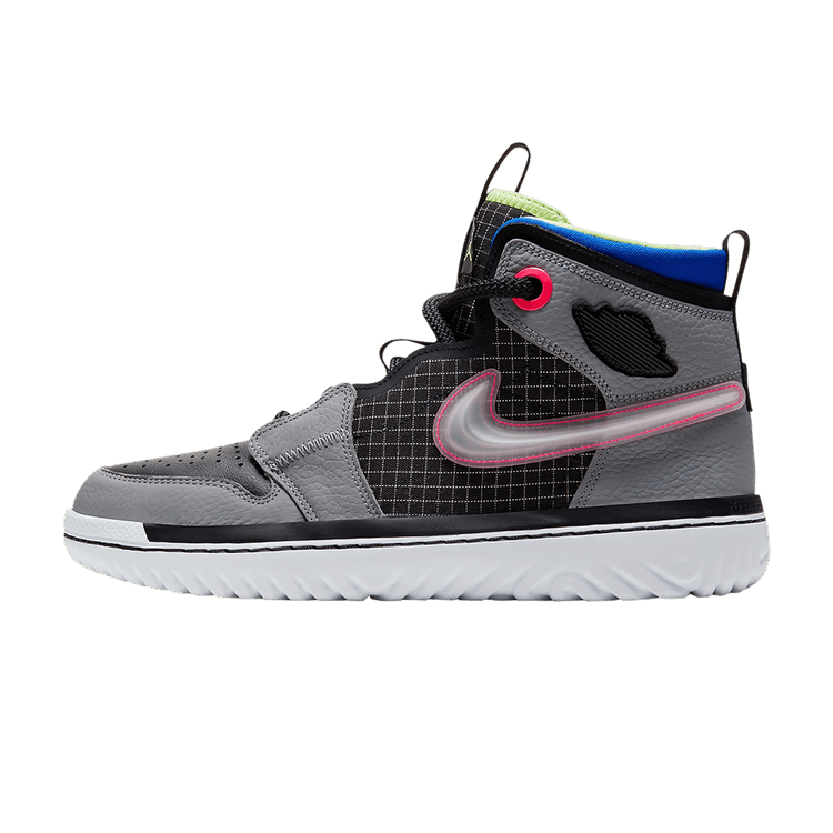 Overkicks - Air Jordan 1 High React Black Particle Grey (AR5321-002) - vista lateral